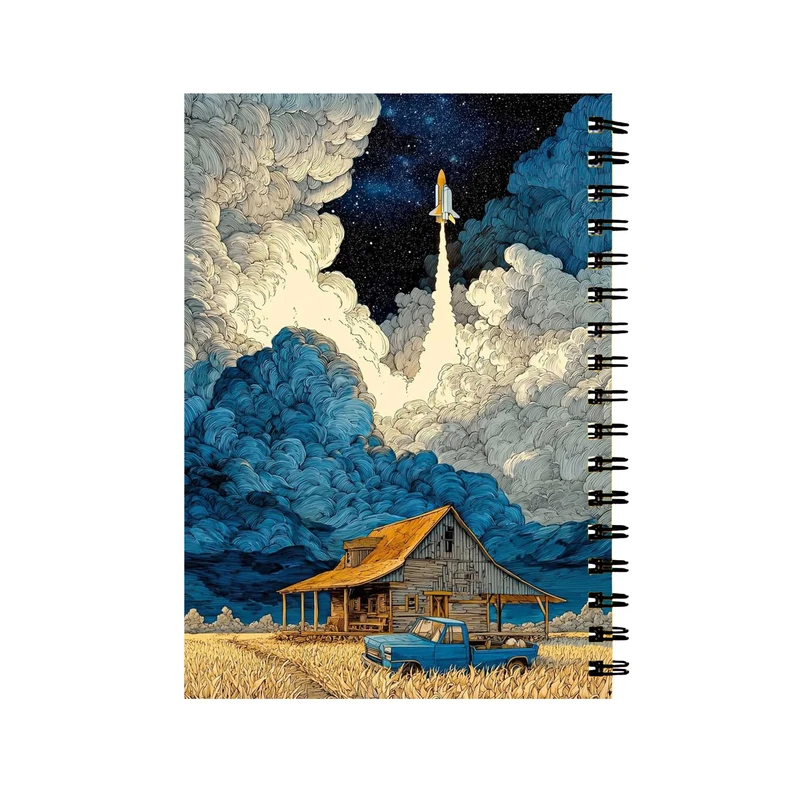 دفتر مشق 60 برگ مدل طبیعت فانتزی کد 524