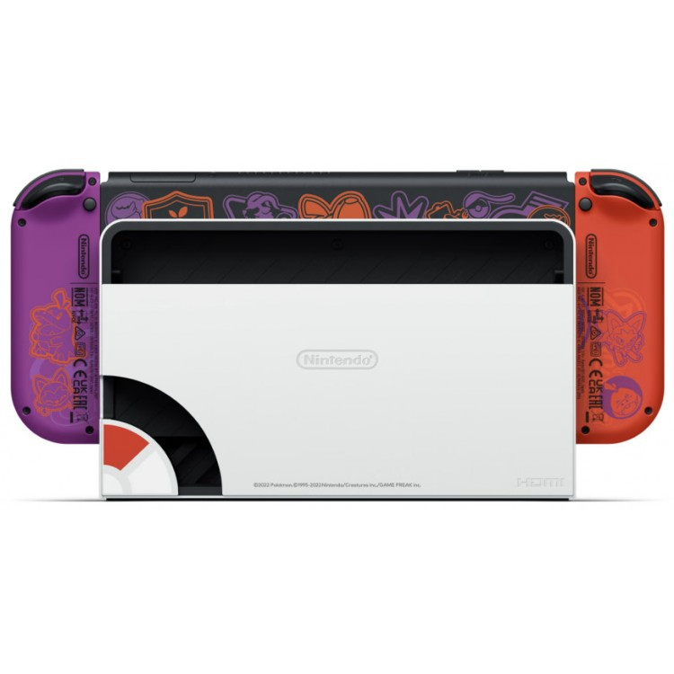 کنسول بازی هیبریدی نینتندو مدل Switch - OLED Pokémon Scarlet and Violet Edition ظرفیت 64 گیگابایت