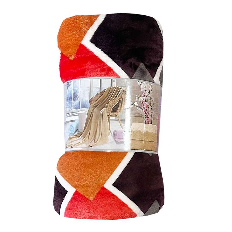 پتو مسافرتی مدل راه راه دونفره سایز 220x200 سانتی متر