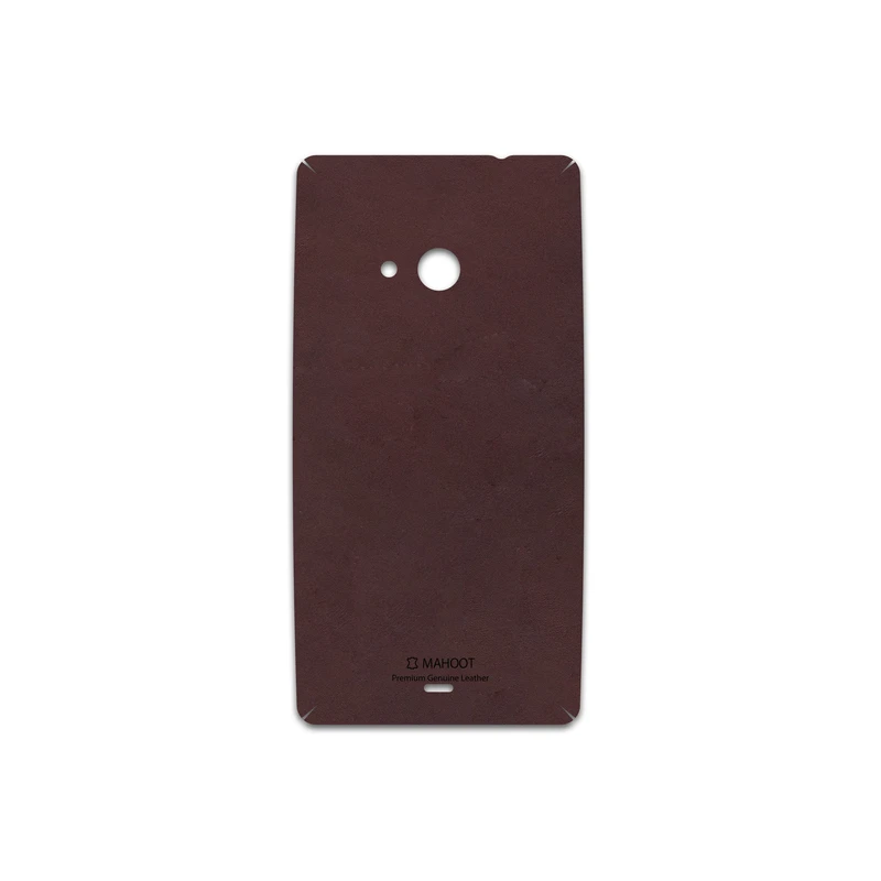 برچسب پوششی ماهوت مدل Matte-Dark-Brown-Leather مناسب برای گوشی موبایل مایکروسافت Lumia 535