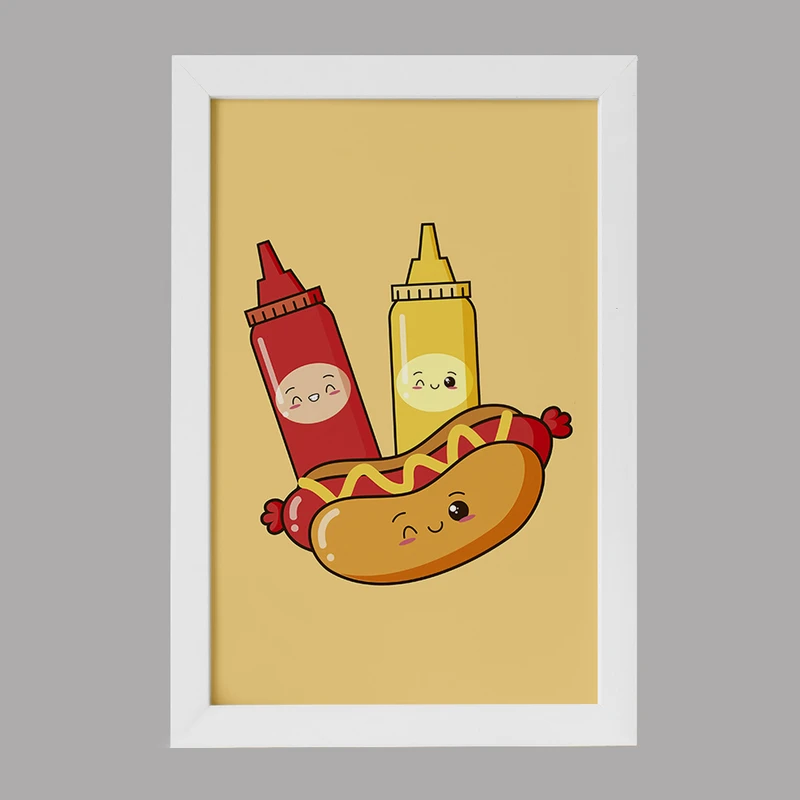 تابلو خندالو مدل فست فود (Fast Food) کد 36567