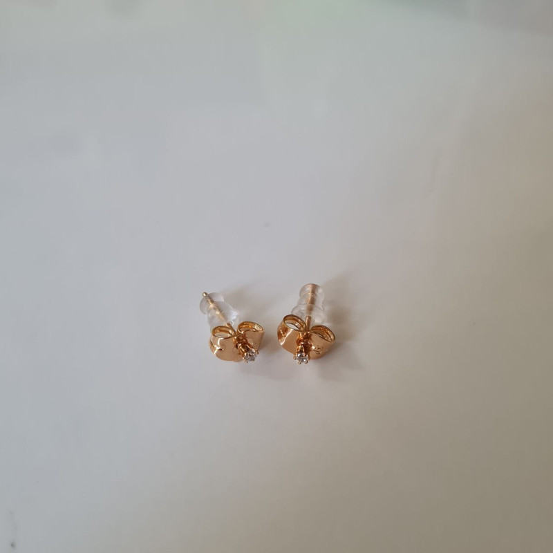 گوشواره زنانه ژوپینگ مدل نگینی ریز