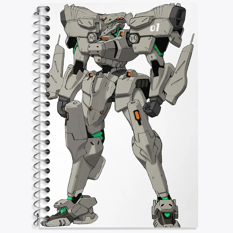 دفتر زبان 50 برگ خندالو مدل سه خط طرح بازی Muv Luv کد 35305