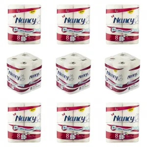 دستمال توالت 3 لایه نانسی مدل ultra نه بسته 8 عددی