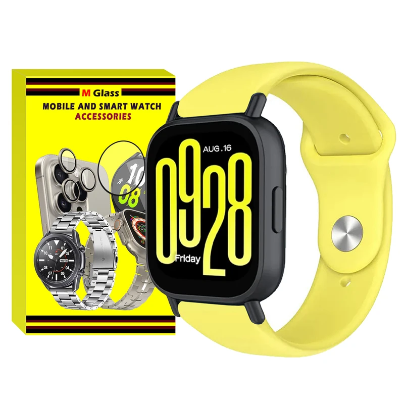 بند ام-گلس مدل sic mg tw مناسب برای ساعت هوشمند شیائومی redmi watch 5 active-watch 5 lite