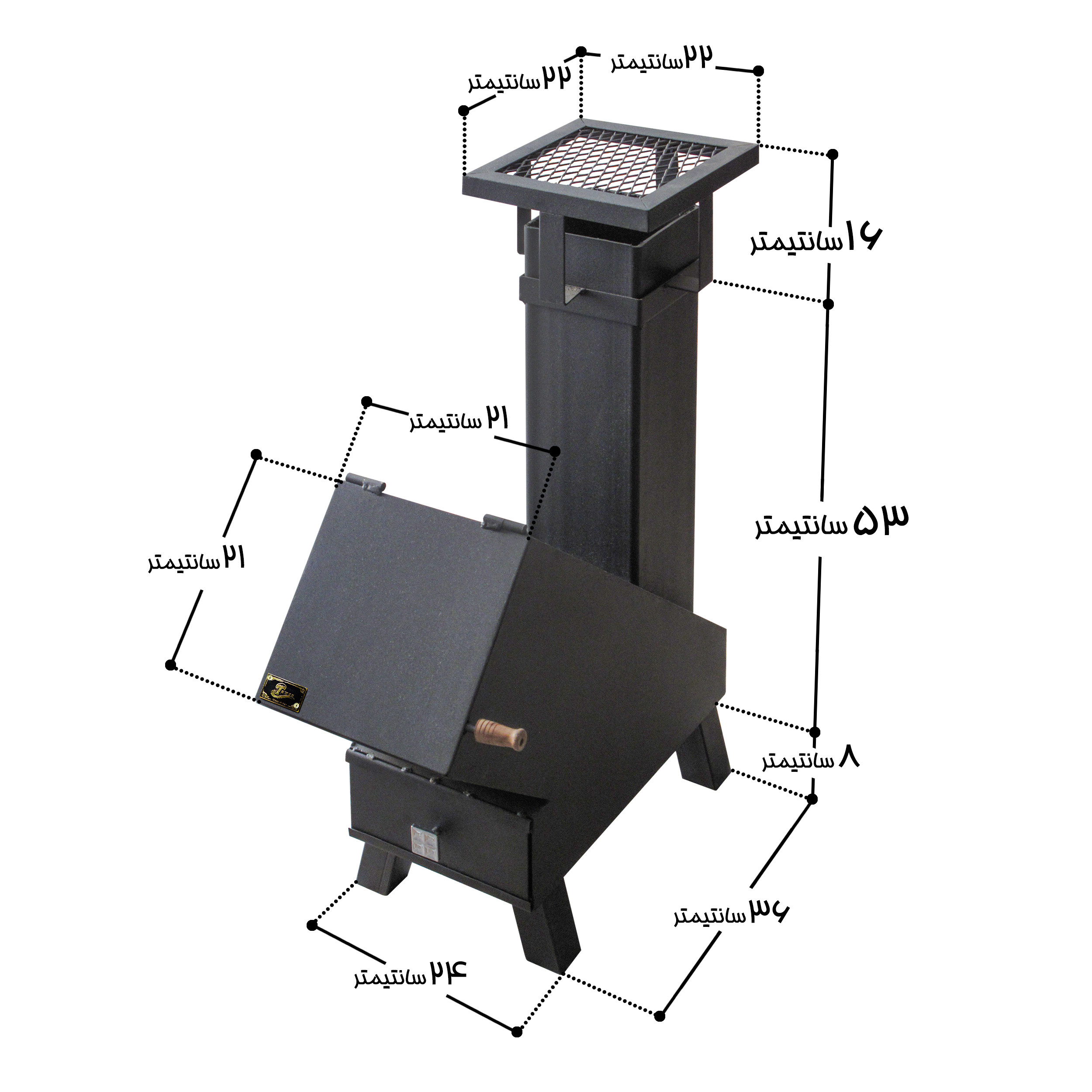 بخاری هیزمی تتیس مدل J-01