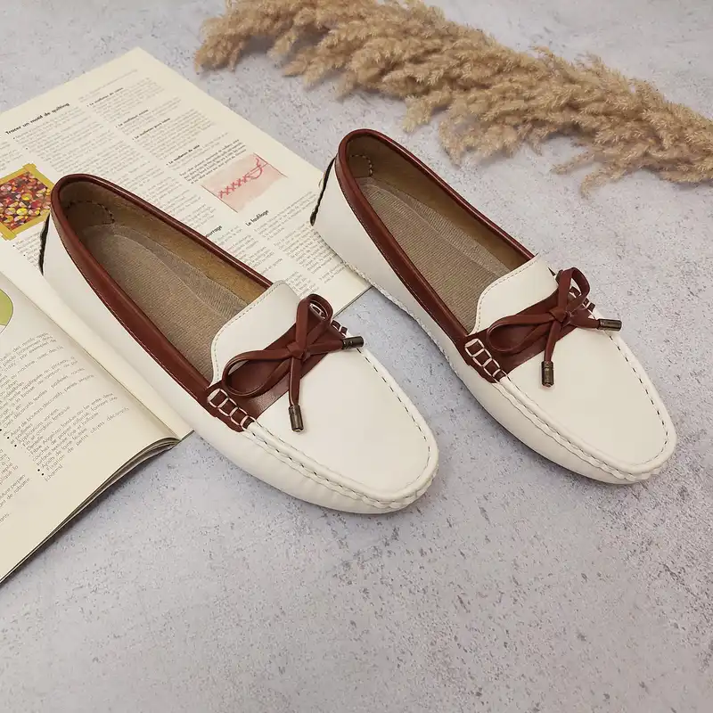 کفش کالج زنانه مدل دنیز کد DEN-WHT