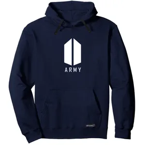 هودی زنانه 27 مدل ARMY کد WN1140 رنگ سرمه ای 