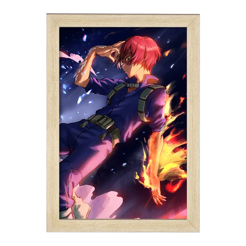 تابلو خندالو مدل  شوتو تودوروکی انیمه آکادمی قهرمان من My Hero Academia  کد 23495