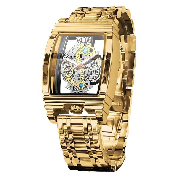 ساعت مچی عقربهای کوارتز مردانه مدل پشت شیشهای موتور پیدا کد 103