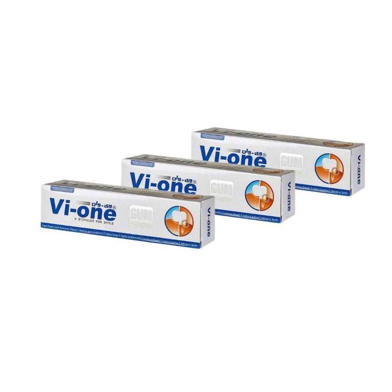 خمیر دندان وی وان مدل GUM Protection حجم 130 میلی لیتر مجموعه 3 عددی خمیر دندان وی وان مدل GUM Protection حجم 130 میلی لیتر مجموعه 3 عددی