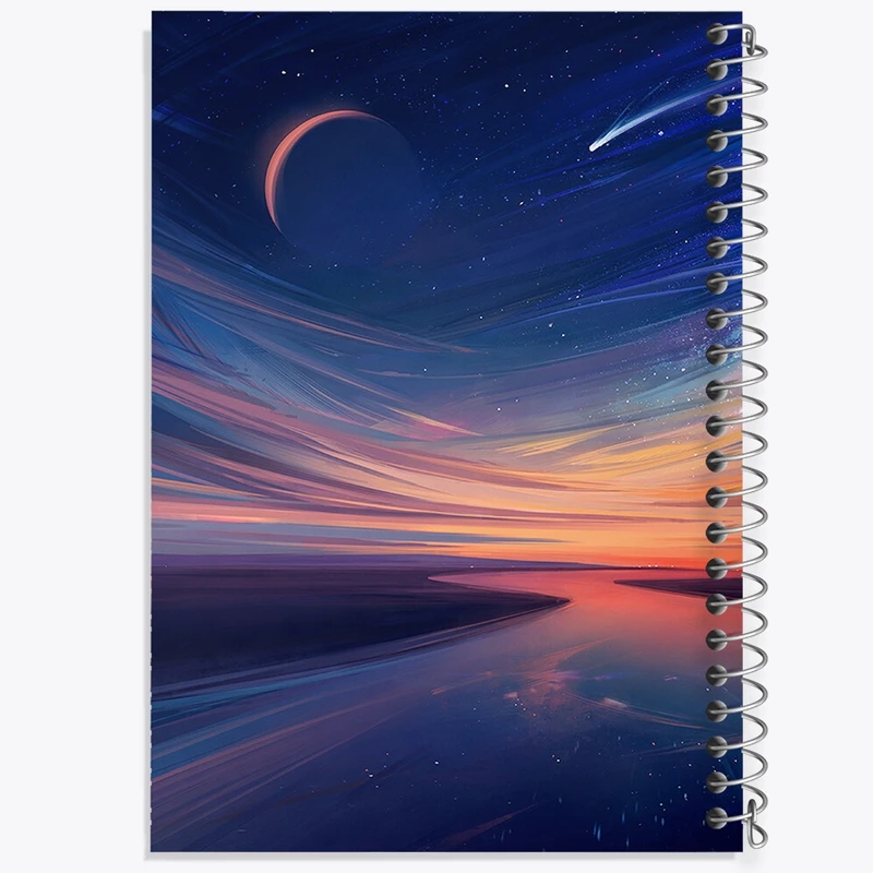 دفتر شطرنجی 50 برگ خندالو مدل غروب کد F323