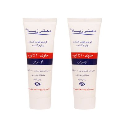 کرم مرطوب کننده دکتر ژیلا مدل اوره 10حجم 75 میلی لیتر مجموعه 2 عددی