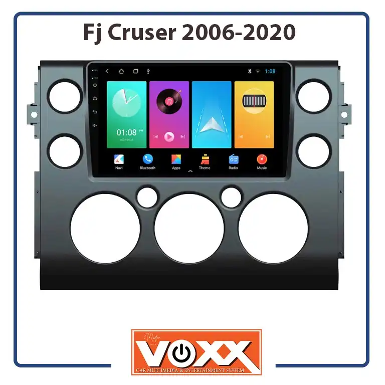 پخش کننده تصویری خودرو ووکس مدل FJ cruiser C200PRO مناسب برای تویوتا اف جی کروزر