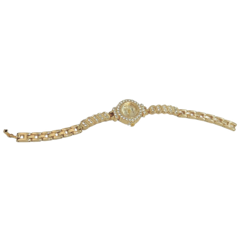 ساعت مچی عقربه ای زنانه تایم فور یو مدل بند نگین دار شکوفه