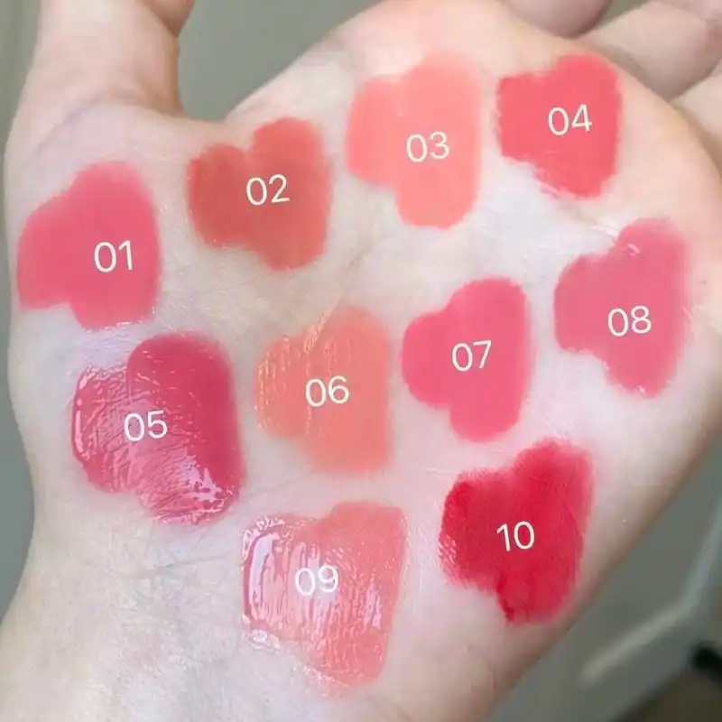 رژلب مایع دراگون رانی مدل فانتزی کد 01 مجموعه 10 عددی