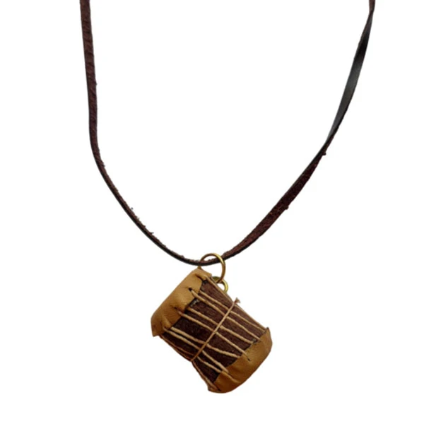 گردنبند زنانه مدل گره ای چوبی طرح دمام کد NC083