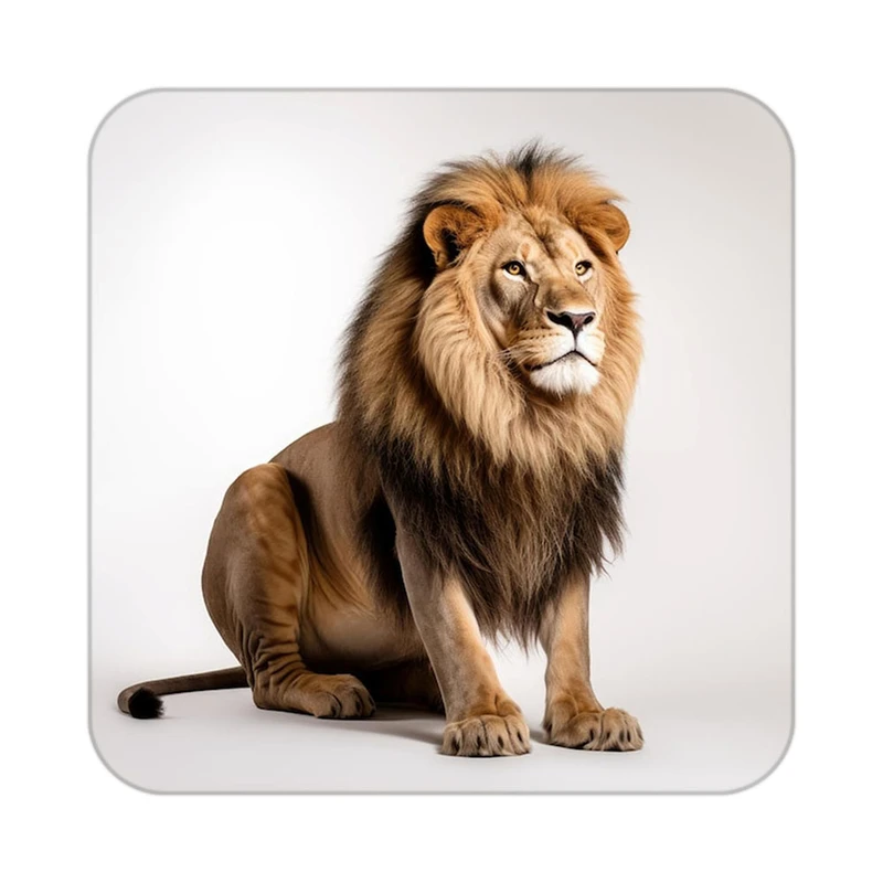 زیر لیوانی کاکتی طرح شیر مدل mp23272