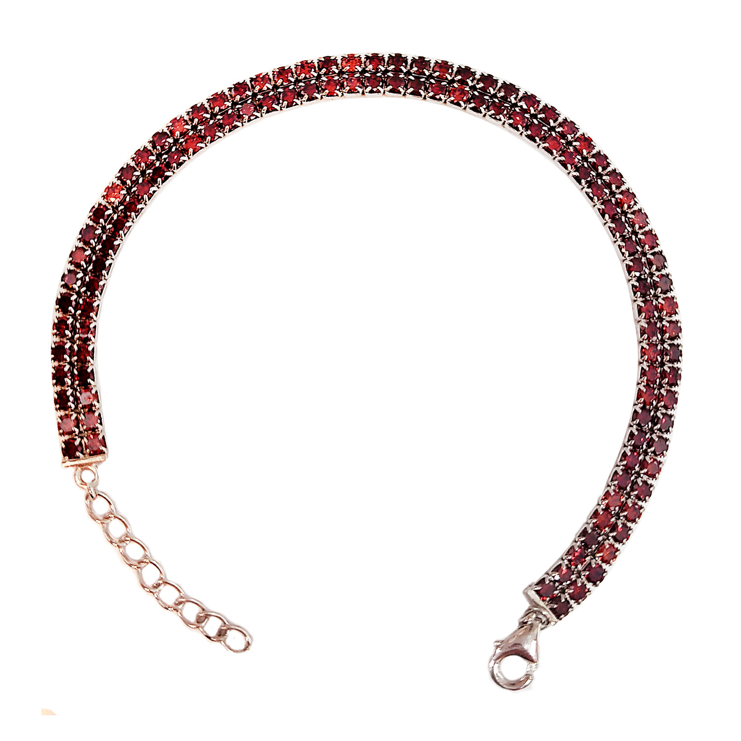 دستبند نقره زنانه مدل نگین کد NG1492