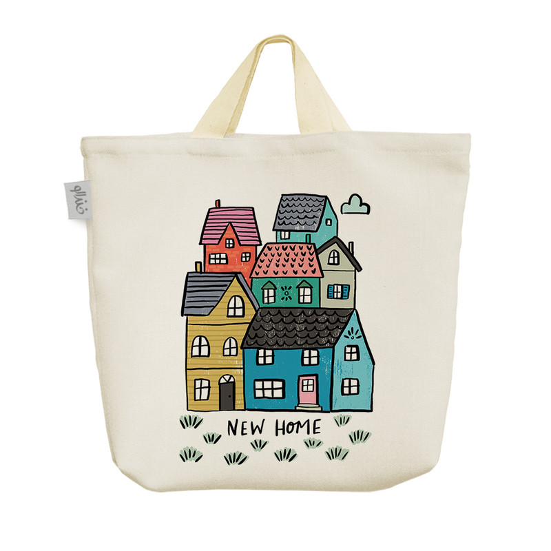 ساک خرید خندالو مدل خانه  کد H1068