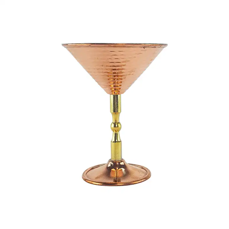 بستنی‌خوری مسی مدل مارتینی نانو کد alast045 بسته 4 عددی