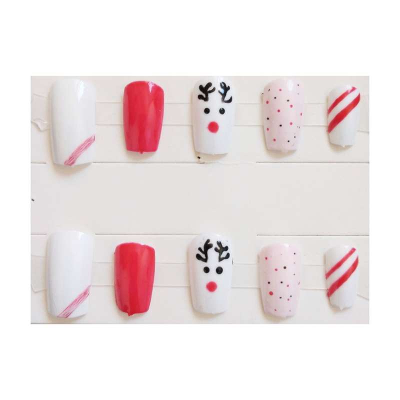 ناخن مصنوعی مدل گوزن بسته ده عددی