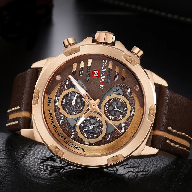 ساعت مچی عقربهای مردانه نیوی فورس مدل nf9110m ساعت مچی عقربهای مردانه نیوی فورس مدل nf9110m