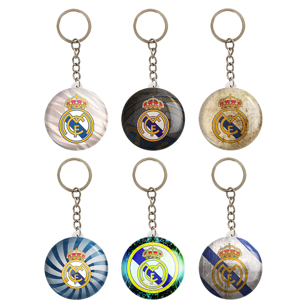 جاکلیدی خندالو مدل باشگاه رئال مادرید Real Madrid کد 1697A مجموعه 6 عددی