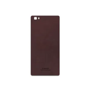 MAHOOT Matte-Dark-Brown-Leather Cover Sticker for Huawei P8 Lite