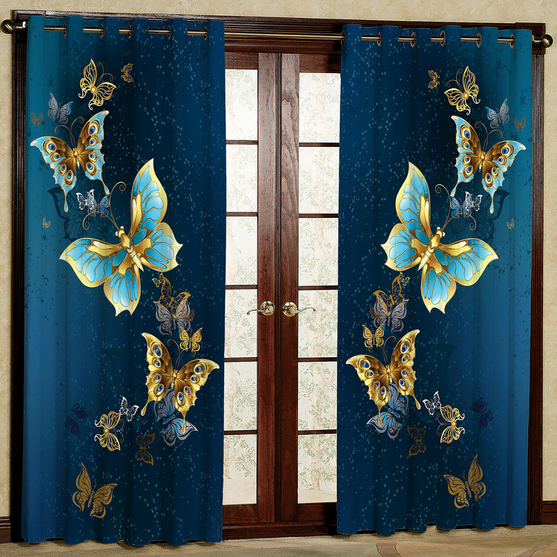 پرده مدل پروانه هازان پانچی کد 1099 سایز 140x200 سانتی متر
