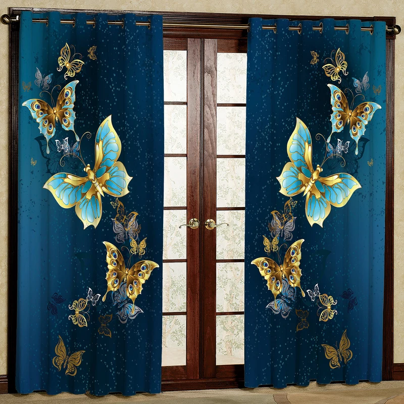 پرده مدل پروانه هازان پانچی کد 1099 سایز 140x200 سانتی متر