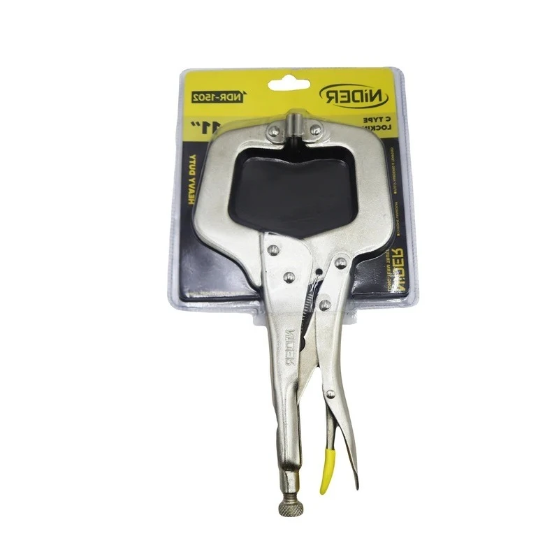 انبر قفلی ورق گیر نیدر مدل سی شکل کد SMT-11INCH-1502 سایز 11 اینچ