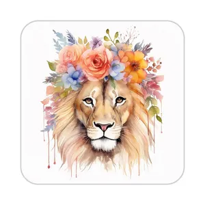 زیر لیوانی کاکتی طرح شیر مدل mp24321