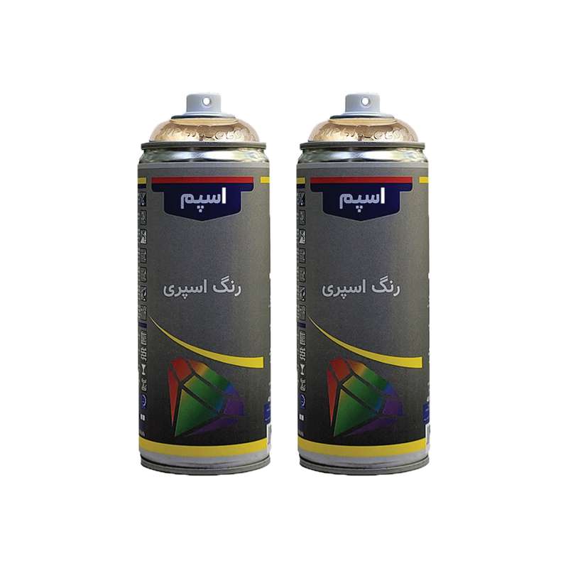 اسپری رنگ طلایی اسپم مدل gold حجم 300 میلی لیتر مجموعه 2عددی
