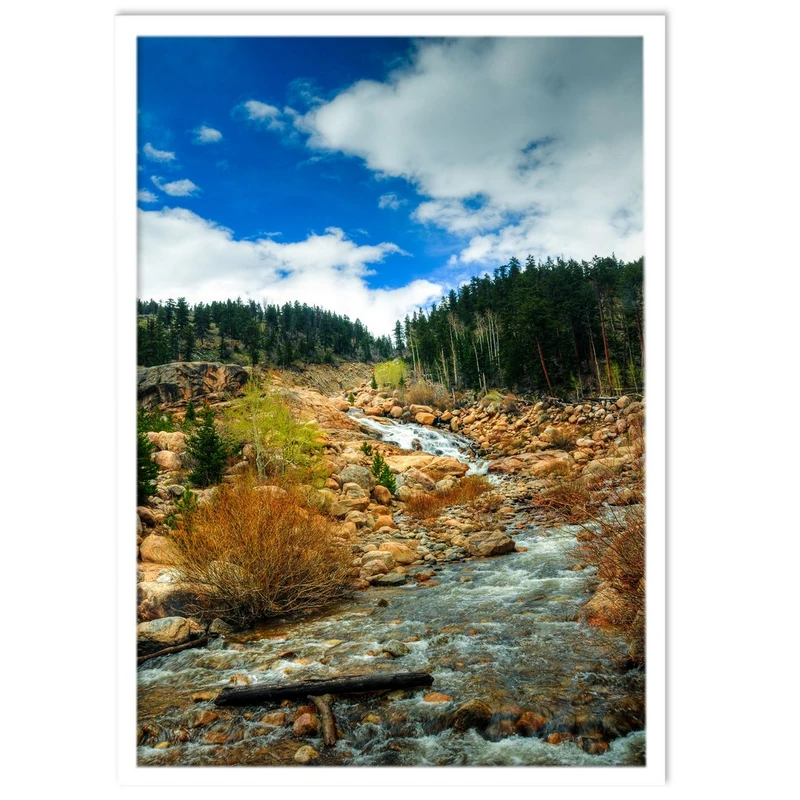 تابلو نوری بکلیت طرح طبیعت چشمه مدل W-14608