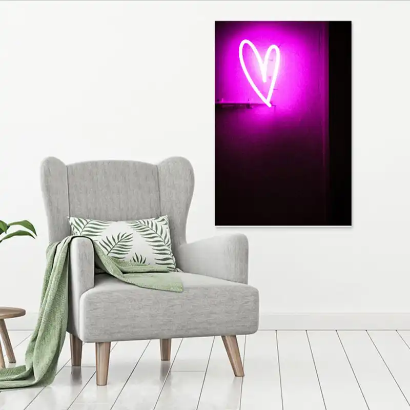 تابلو شاسی طرح قلب مدل نئون کد 32