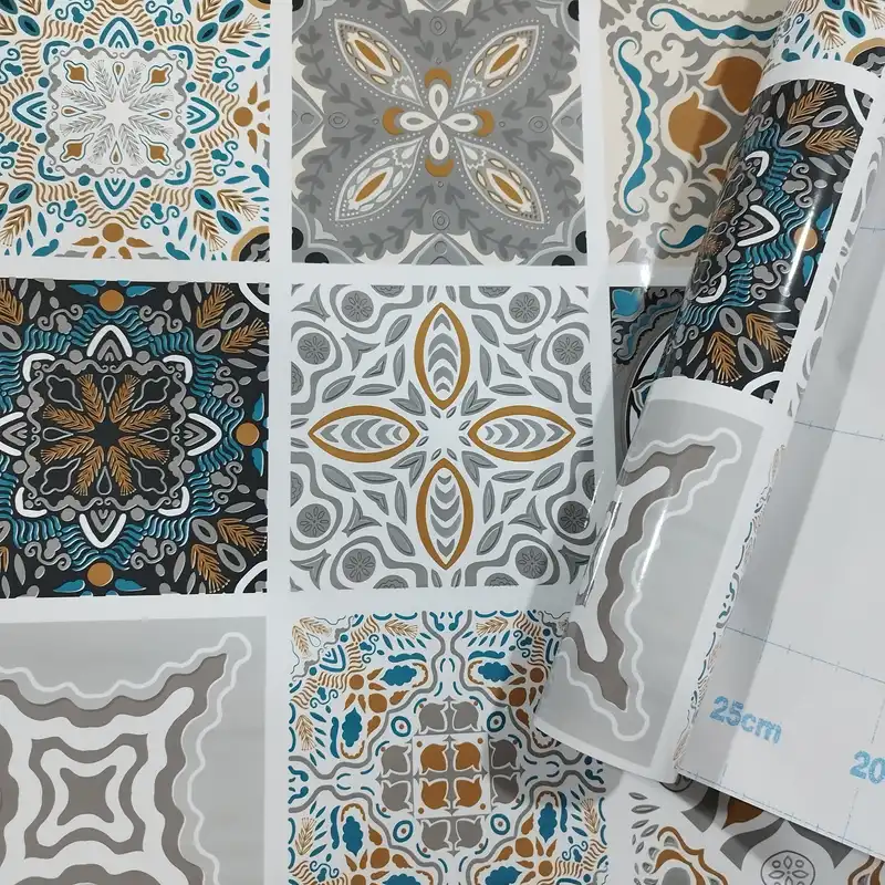 برچسب کابینت طرح کاشی مدل 5020