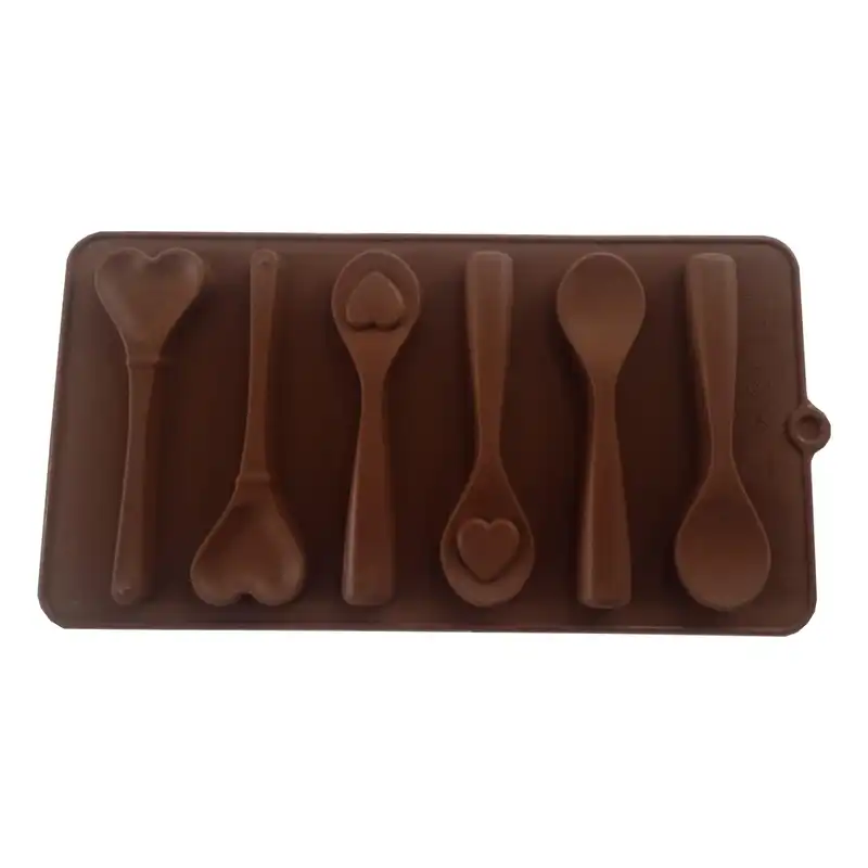 قالب شکلات مدل قاشق قلبي