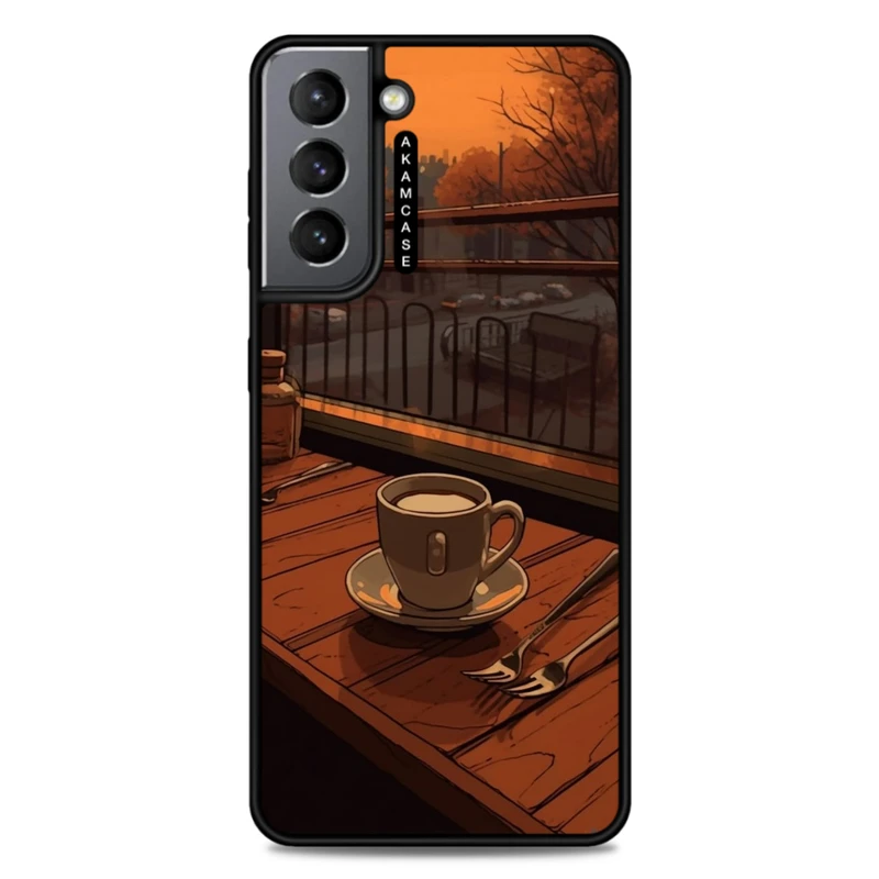 کاور آکام مدل AMC-WSGS21-COFFEE-11 مناسب برای گوشی موبایل سامسونگ Galaxy S21