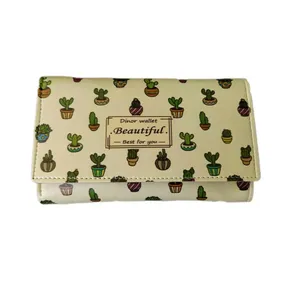 کیف پول زنانه مدل beautiful طرح کاکتوس