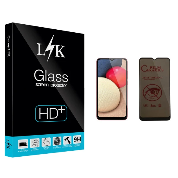 محافظ صفحه نمایش حریم شخصی ال کی مدل +LITE مناسب برای گوشی موبایل سامسونگ Galaxy A02s