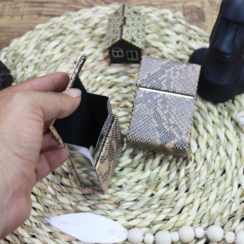 کیف سیگار مدل پوست ماری کد SMK-0109