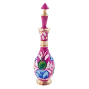 سرمه دان مدل برنجی مینا کاری طرح گلبرگ