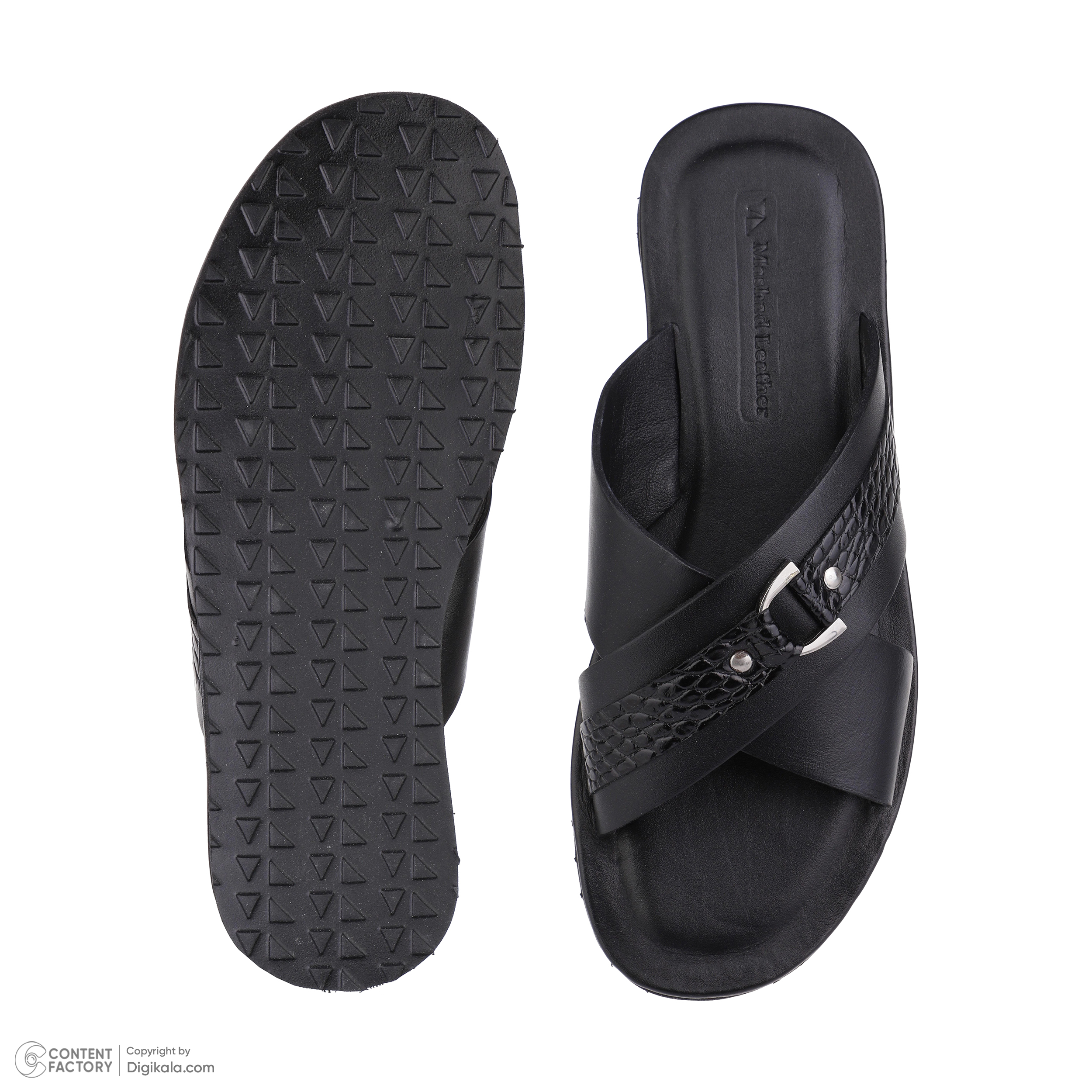 صندل مردانه چرم مشهد مدل J6170-001