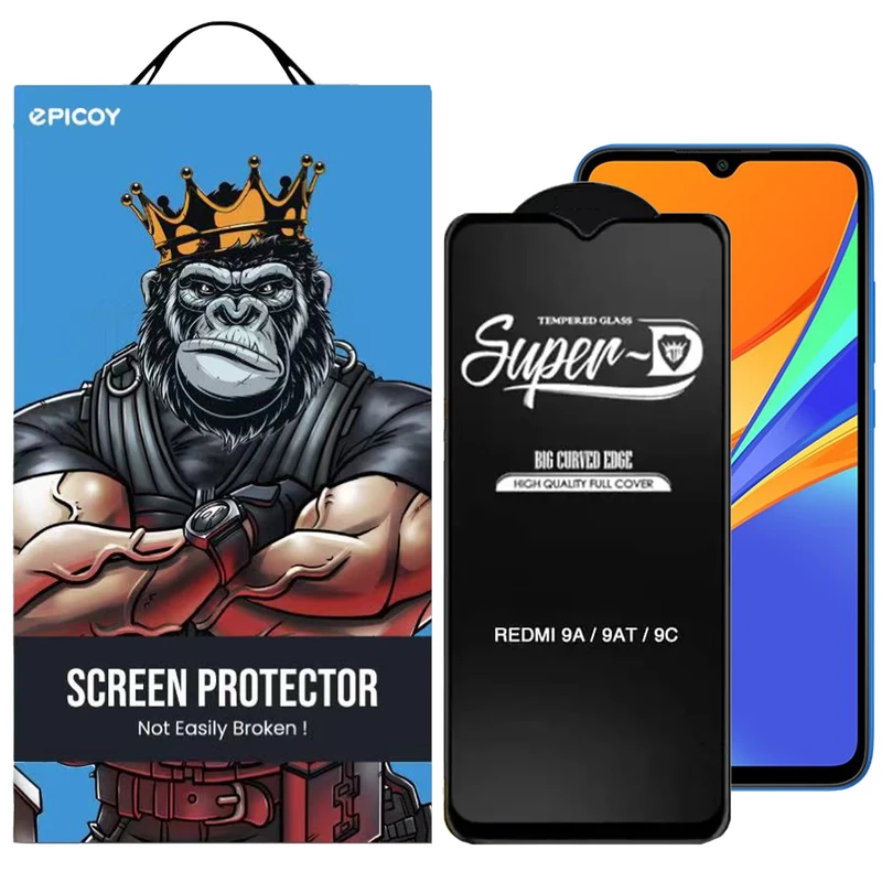 محافظ صفحه نمایش اپیکوی مدل Super 5D مناسب برای گوشی موبایل شیائومی Redmi 9A / 9C / 9i