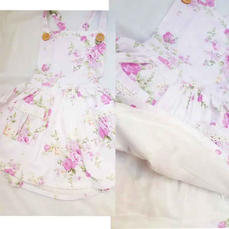 سارافون دخترانه مدل flower- garden
