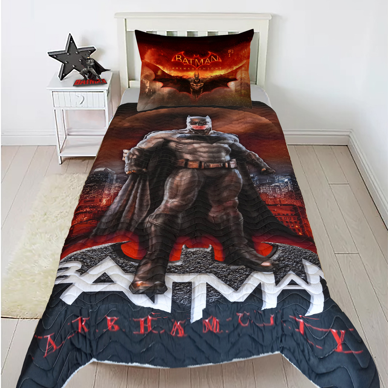 سرویس روتختی راشا مدل بتمن یک نفره 2 تکه