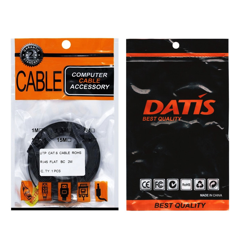 کابل شبکه CAT6 داتیس مدل Flat