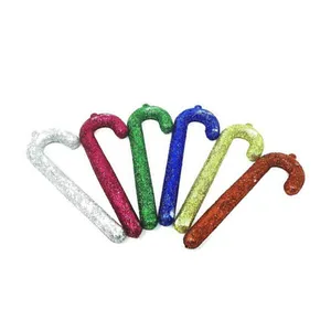 آویز تزیینی مدل کریسمس طرح عصا مجموعه 6 عددی 