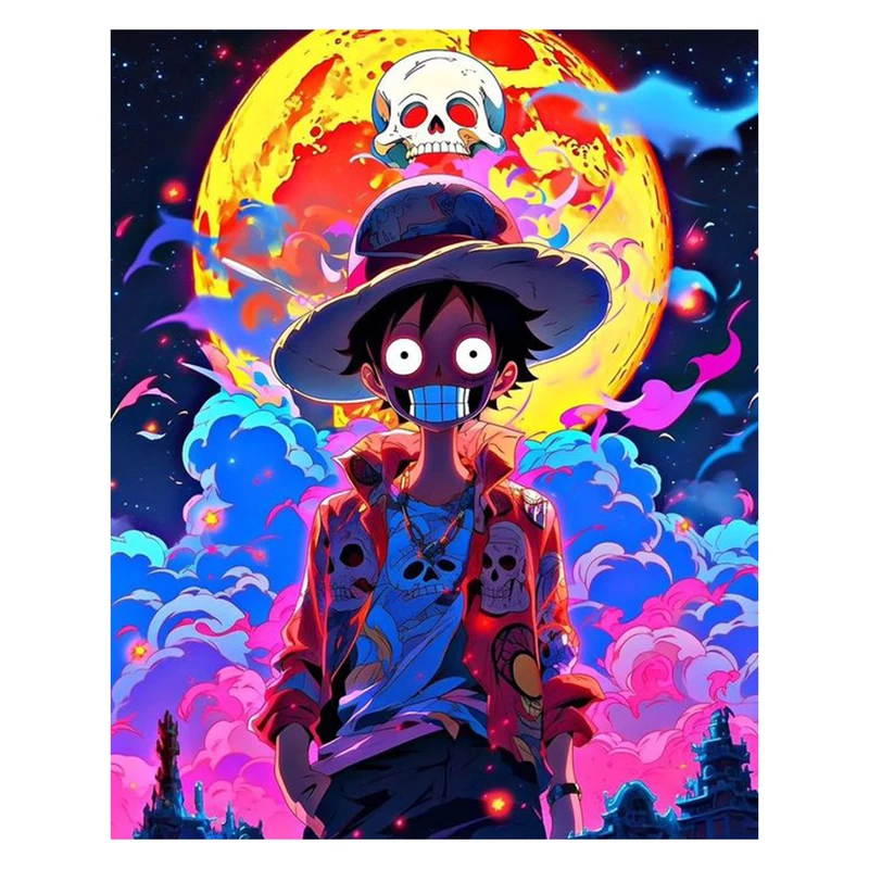 استیکر لپ تاپ و موبایل مدل انیمه طرح مانکی دی لوفی کد 164